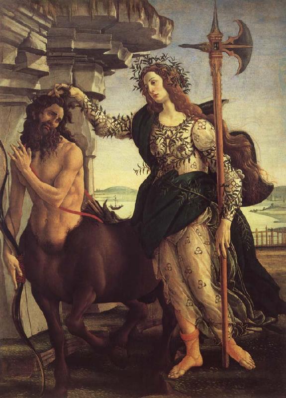 Sandro Botticelli Minerva and the Kentaur